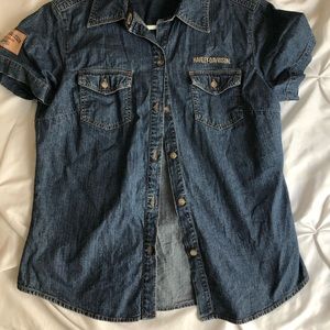 Harley Davidson denim shirt